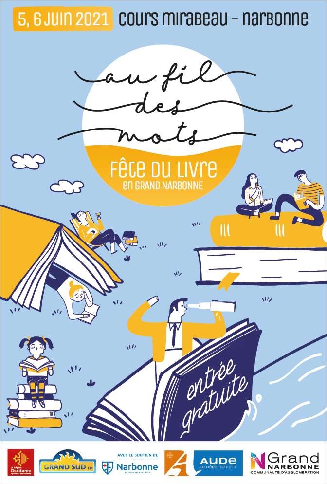 Grand Narbonne, salon du livre affiche 3