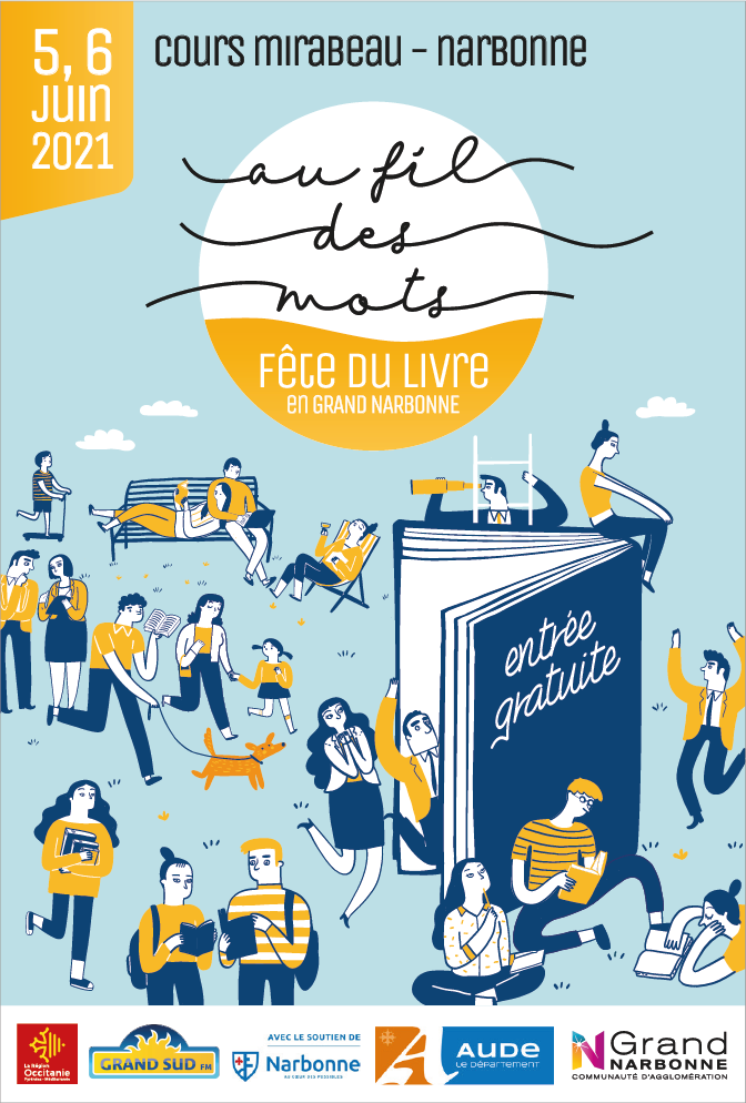 Grand Narbonne, salon du livre affiche 3