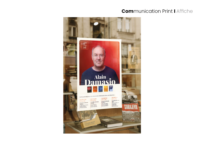 librairie attitude, projet tutoré,affiche